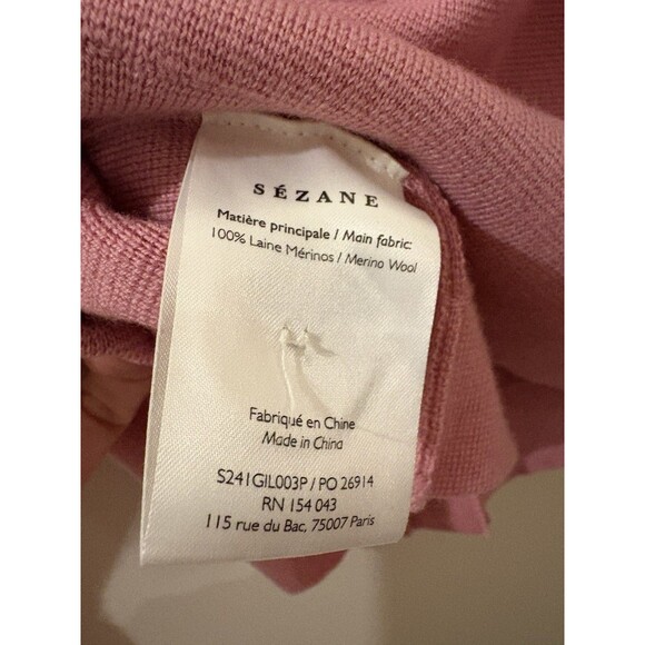 SEZANE Betty Cardigan Women's Size S Pink - Picture 7 of 7